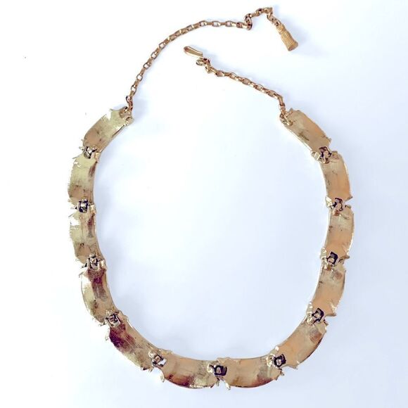 Vintage Silver Tone Metal Link Necklace - Picture 4 of 6